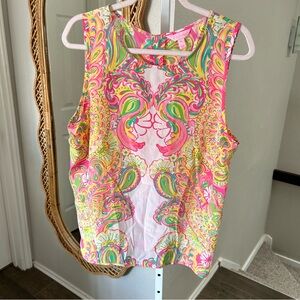 Lilly Pulitzer / Pink Paisley Tank Top